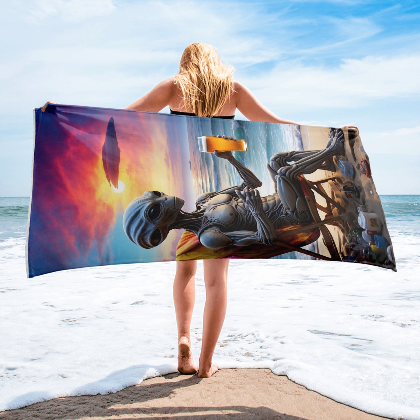 Alien Beach Towel