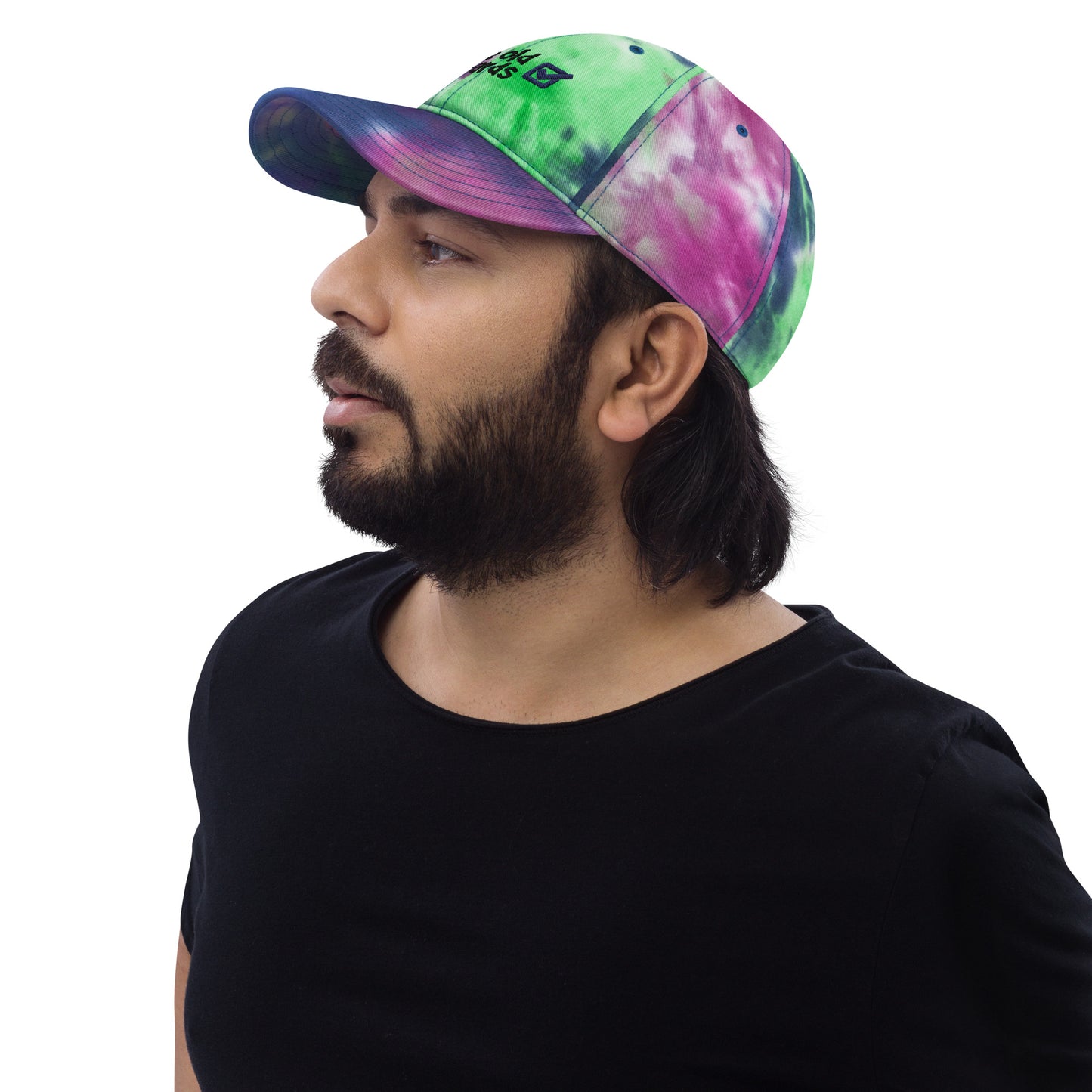 WOB checked Tie dye hat